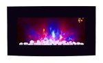 TruFlame Curved Black Electric Fire with LED Lights