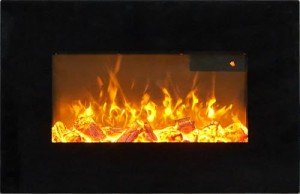 Sureflame 26" Wall Mounted Electric Fire - Black