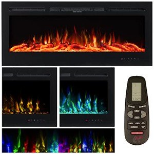 NETTA 50 Inch Electric Wall-Mount Fireplace Heater