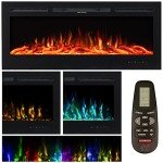 NETTA 50 Inch Electric Wall-Mount Fireplace Heater