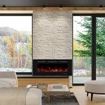 Electric Wall-Mounted Fireplace Insert with Timer
