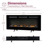 Dimplex Sierra Optiflame Wall Mount Electric Fireplace