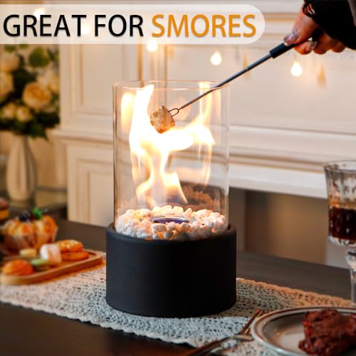 JHY DESIGN Portable Round Bio Ethanol Fireplace