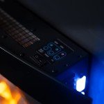 TruFlame Curved Black Electric Fire with LED Lights