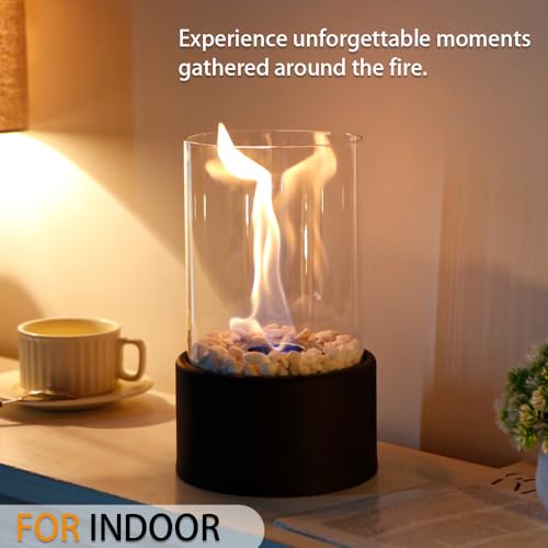 JHY DESIGN Portable Round Bio Ethanol Fireplace
