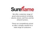 Sureflame 26" Wall Mounted Electric Fire - Black