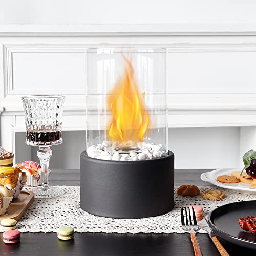 JHY DESIGN Portable Round Bio Ethanol Fireplace