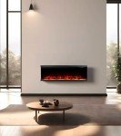 M.C.Haus 3-Sided Electric Fireplace with Remote