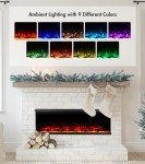 M.C.Haus 3-Sided Electric Fireplace with Remote