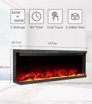 M.C.Haus 3-Sided Electric Fireplace with Remote