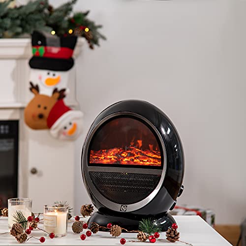 HOMCOM Freestanding 1500W Electric Fireplace Heater