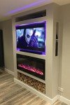TruFlame 50-Inch Black Wall-Mounted Electric Fireplace