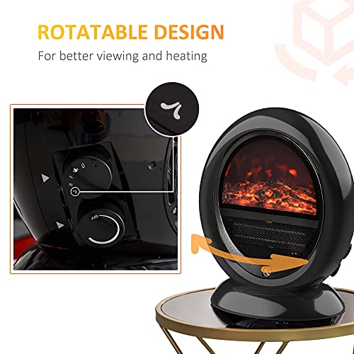 HOMCOM Freestanding 1500W Electric Fireplace Heater