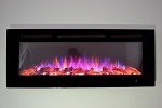 TruFlame 50-Inch Black Wall-Mounted Electric Fireplace