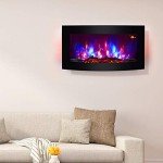 TruFlame Wall Mounted Electric Fire with LEDs