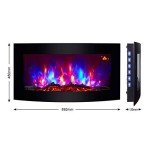 TruFlame Wall Mounted Electric Fire with LEDs
