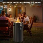 Onlyfire Round Gas Fire Pit with Wheels