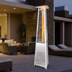 COSTWAY Outdoor Gas Patio Heater with Wheels