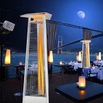 COSTWAY Outdoor Gas Patio Heater with Wheels