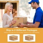 COSTWAY Outdoor Gas Patio Heater with Wheels