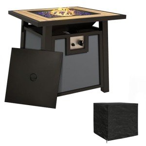Outsunny 50,000 BTU Propane Fire Pit Table