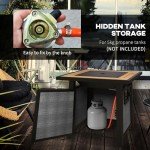 Outsunny 50,000 BTU Propane Fire Pit Table