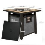 Outsunny 50,000 BTU Propane Fire Pit Table