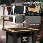 Outsunny 50,000 BTU Propane Fire Pit Table