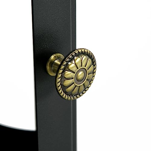 HOMCOM Black Freestanding Ethanol Fireplace with Snuffer