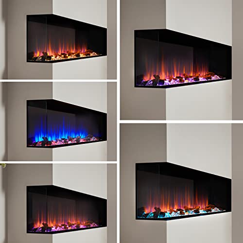 Endeavour Rosedale 60" Electric Fireplace with LED Flames