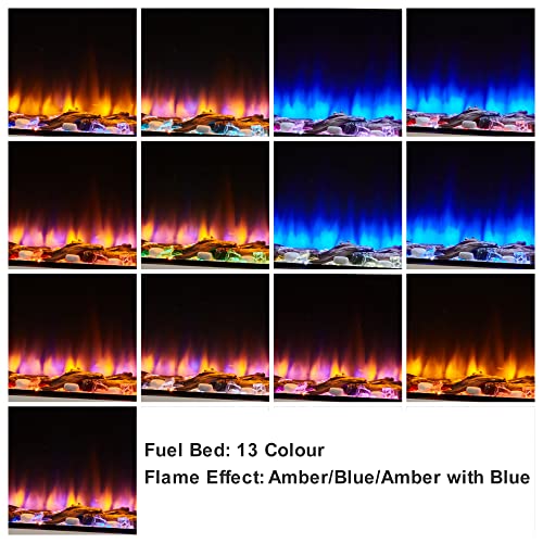 Endeavour Rosedale 60" Electric Fireplace with LED Flames
