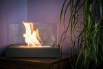 Black Indoor/Outdoor Bioethanol Chimenea for Camping