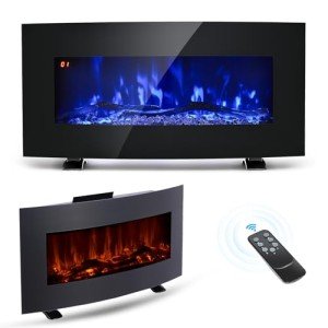 VONLUCE Electric Fireplace with Remote Control Options