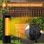 TANGZON 1200W Double-Sided Portable Patio Heater