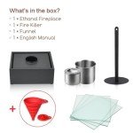 Bio Ethanol Tabletop Fireplace with Extinguisher