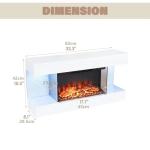 MachenFlame 32" Wall-Mounted Electric Fireplace with WiFi