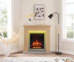 Stratford 35" Fireplace Heater in Natural Oak