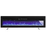 INMOZATA 152cm Wall Mounted Electric Fireplace Black