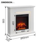 Stratford Fireplace with 35" Surround & Heater