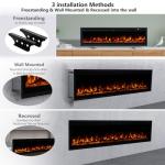 INMOZATA 127cm Wall-Mounted Electric Fireplace with Remote