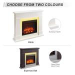 Everleigh 110cm Electric Fireplace Suite - Espresso Oak