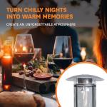 Realglow 15KW Black Flame Patio Heater