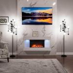 MachenFlame 32" Wall-Mounted Electric Fireplace with WiFi
