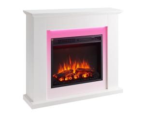 Mardella 40" Electric Fireplace Heater in White