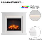 Mardella 40" Electric Fireplace Heater in White