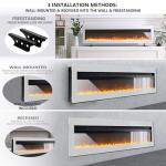 INMOZATA 102cm Wall Mounted Electric Fireplace