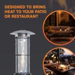Realglow 15KW Black Flame Patio Heater