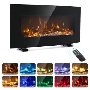 VONLUCE Electric Fireplace with Remote Control Options