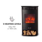 Klarstein Electric Fireplace with Remote and Timer