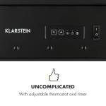 Klarstein Electric Fireplace with Remote and Timer